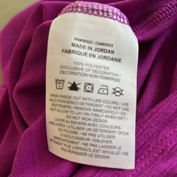 🆕 Nike Men's Purple Dri-FIT Short-Sleeve Running Shirt size L - Picture 2 of 4